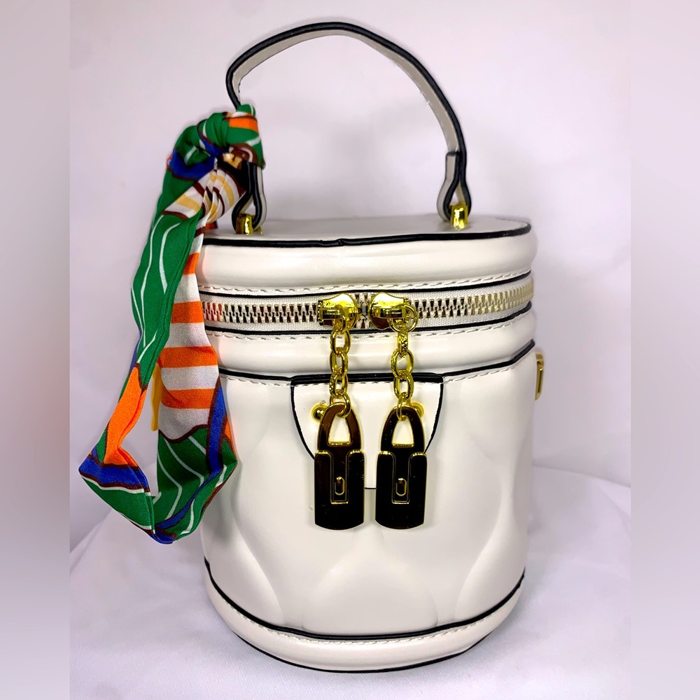Trunk style handbag.
